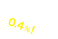 目指す金利は0.4%!